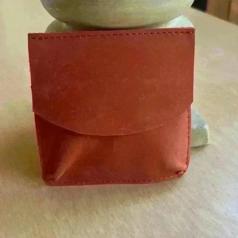 Able / Nashville Leather card holder. 4.5x4.5